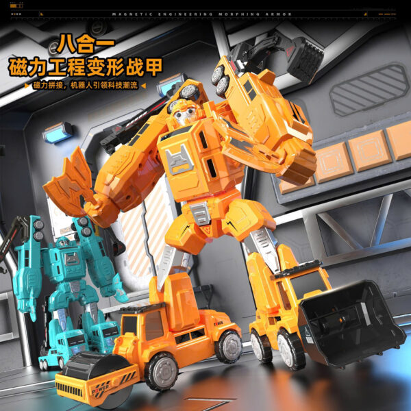 LẮP GHÉP ROBOT 6IN1 XANH/ VÀNG/ TRẮNG - Hình ảnh 4