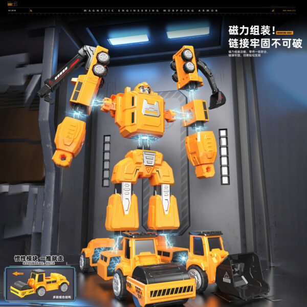 LẮP GHÉP ROBOT 6IN1 XANH/ VÀNG/ TRẮNG - Hình ảnh 2