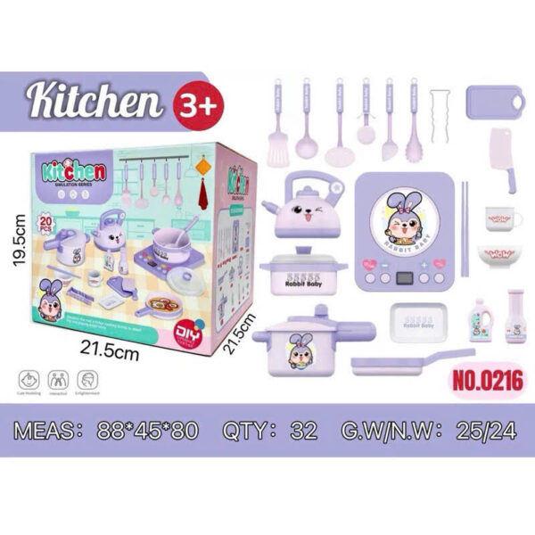 Nấu ăn 20 chi tiết  thỏ tím