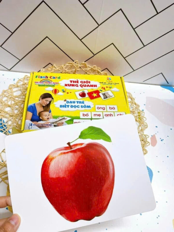 Bộ thẻ học A5 không cán bóng