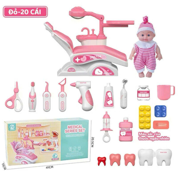 BỘ ĐỒ CHƠI BÁC SĨ NHA KHOA NHẬP VAI CAO CẤP CHO BÉ