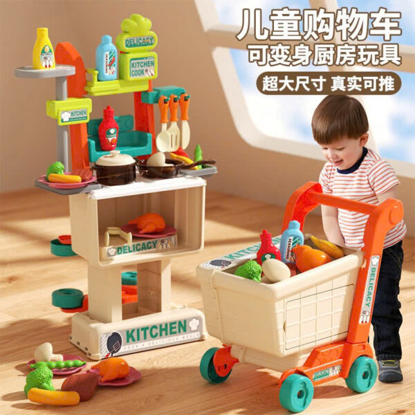 Xe đẩy nấu ăn 2in1 - Hình ảnh 3