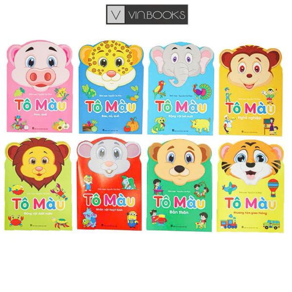 Bộ 8 cuốn tô màu hoạt hình