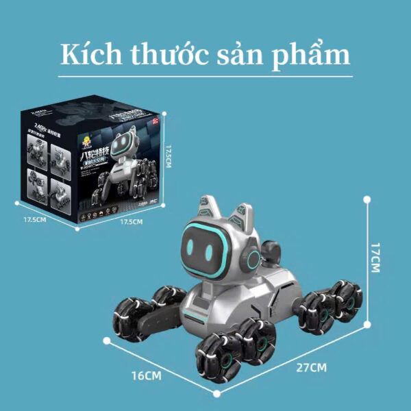 Chó robot 8 bánh điều khiển từ xa - Hình ảnh 3