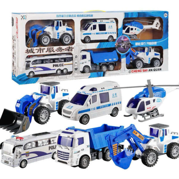 Set 6 xe cảnh sát size đại cho bé