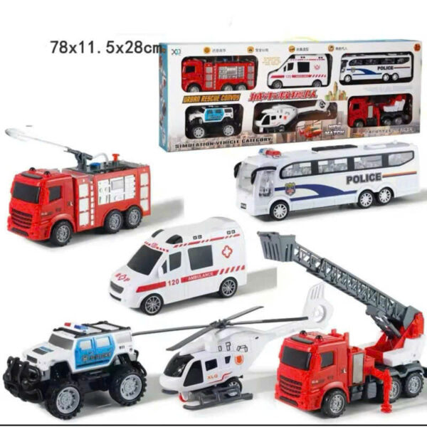 Set 6 xe cứu hoả cho bé - Hình ảnh 4