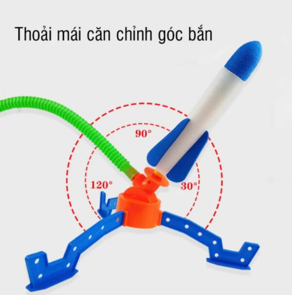 Giá phóng tên lửa mã 02766 cho bé thỏa sức vui chơi ,hoạt động - Hình ảnh 7