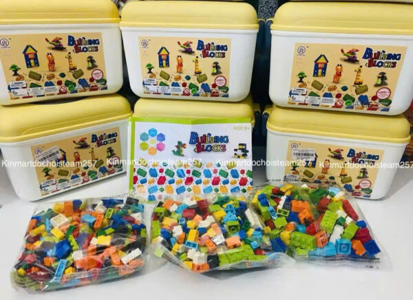 LEGO 1000pcs có hộp đựng cho bé  lắp ghép sáng tạo