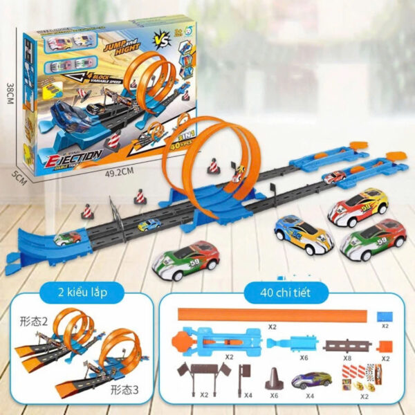 🎯 Đồ chơi Đường đua ô tô 40 pcs kèm 4 xe
