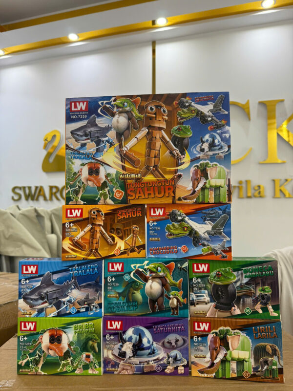 Lốc 16 hộp lego tung tung sahua